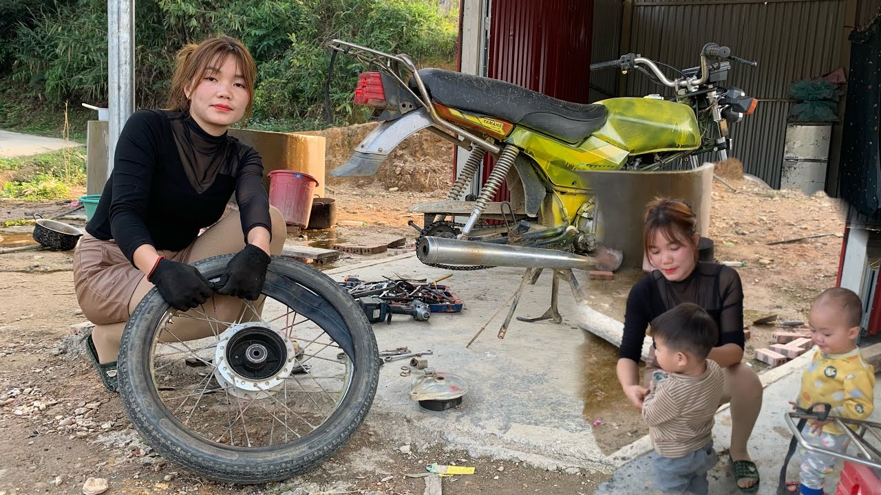 Compilation video of the girl doing repairs, 2025