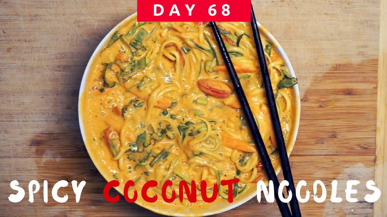 SPICY RAW VEGAN COCONUT NOODLES