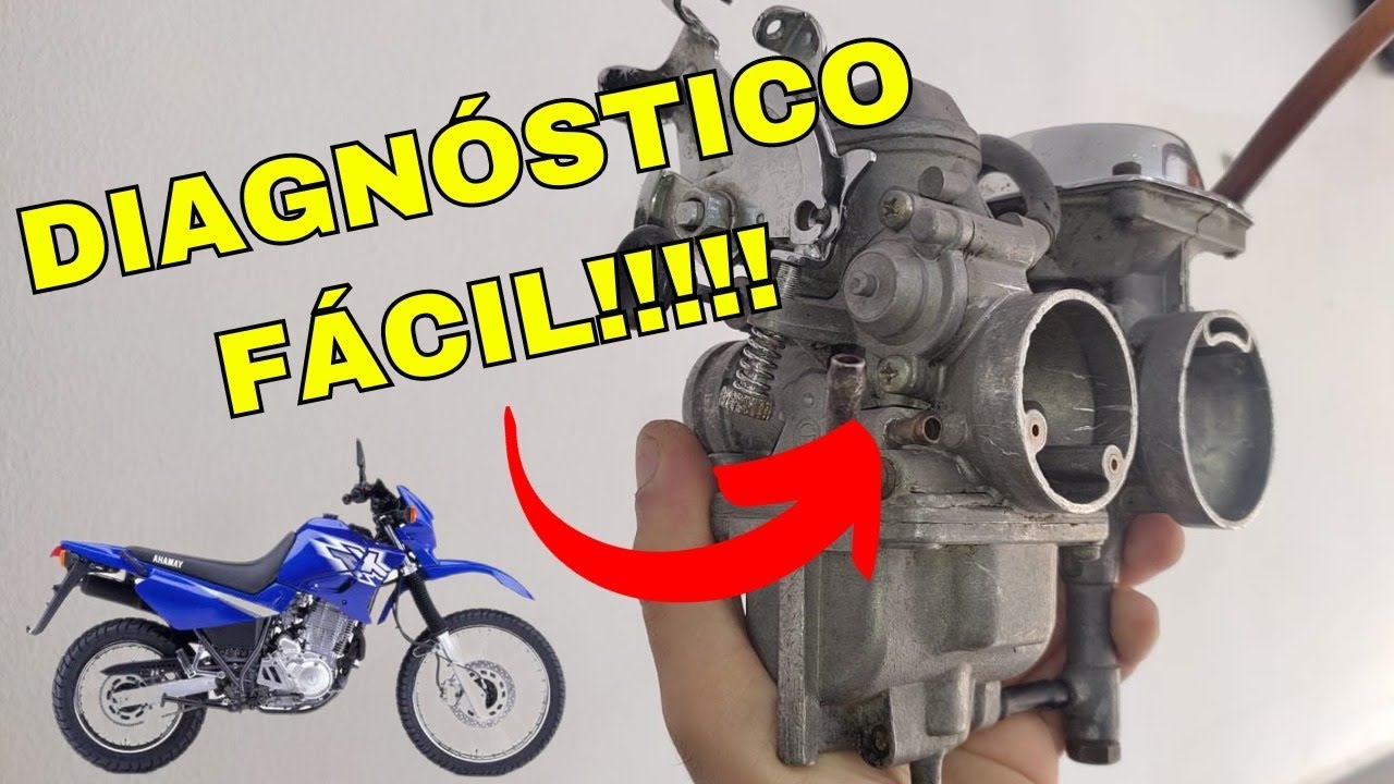 carburador xt600!!! diagnóstico fácil e rápido usando afogador!!!