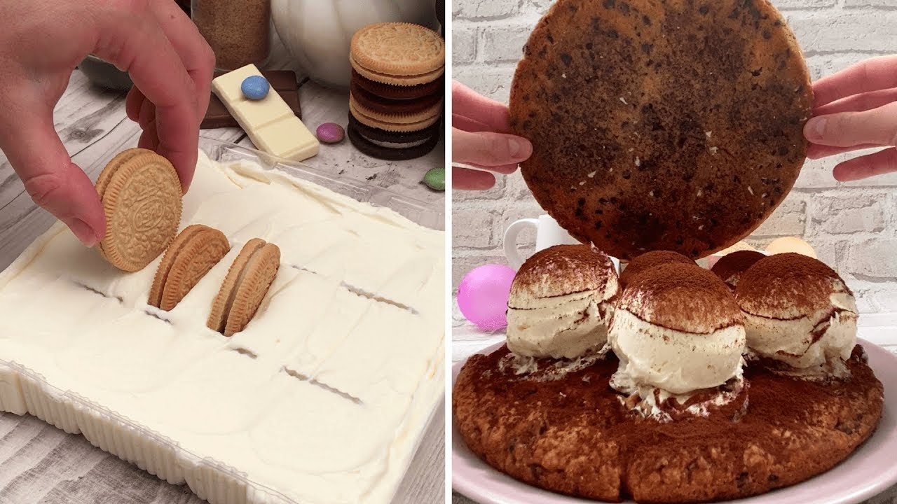 Easiest Ever Desserts 🎂  Oreo Ice Box Cake 🍫 Floating Pyramid 🍮 Giant Ice Cream Cookie🍪