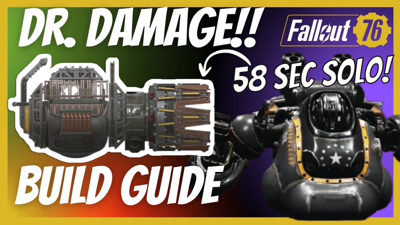 Руководство по сборке рейда для людей и гулей Dr. DAMAGE «Гатлинг-плазма» | Fallout 76