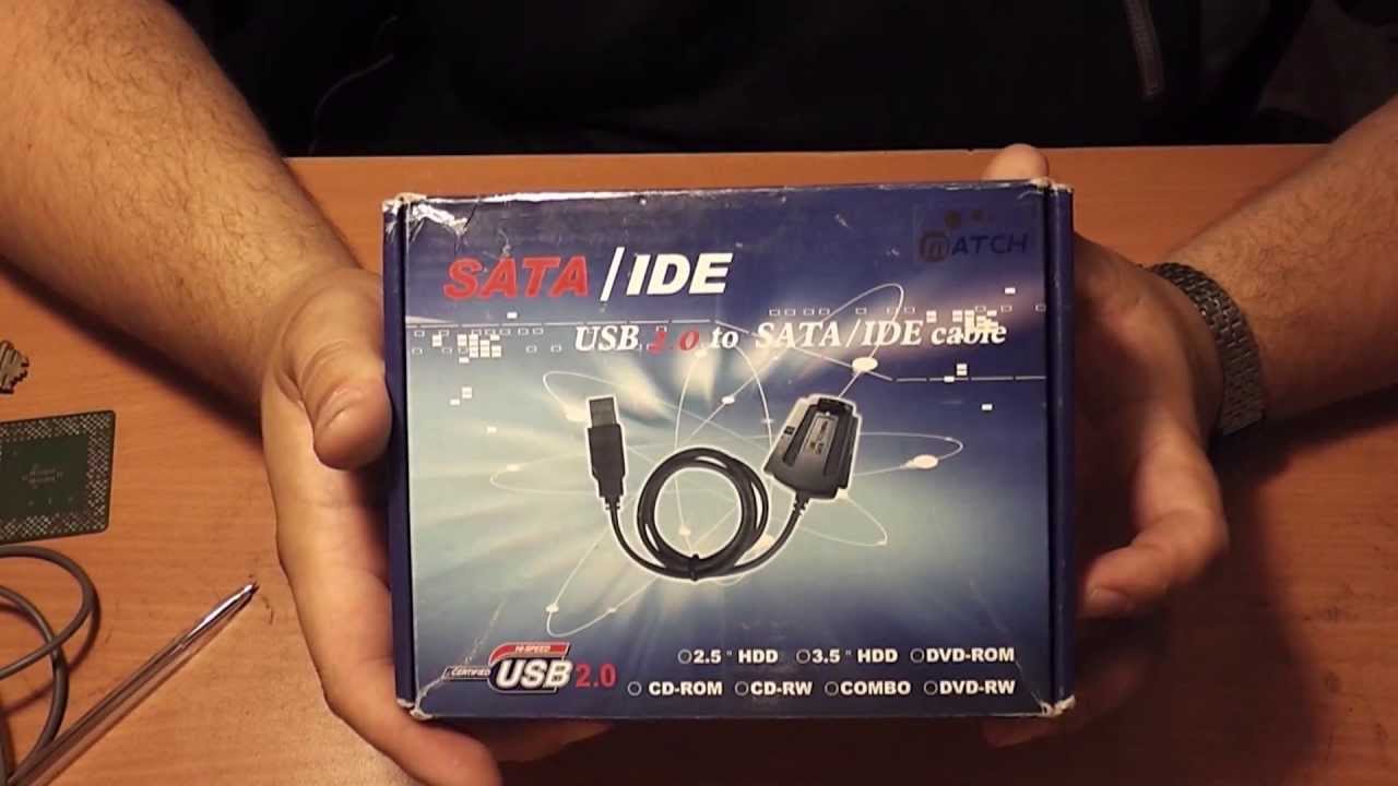 USB 2.0 to IDE SATA 2.5 3.5 Hard Drive Converter Cable with Power Adapter - Обзор