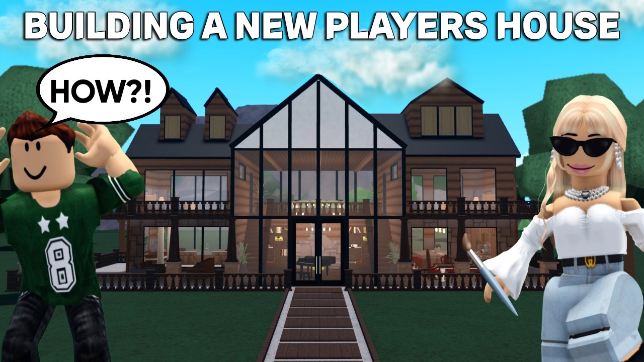 I BUILT A NEW PLAYERS HOUSE ON THE NEW BLOXBURG MAP