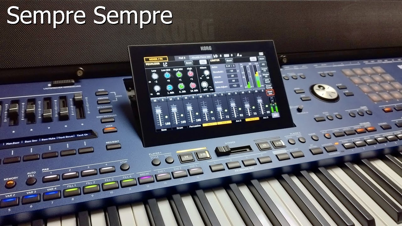 KORG Pa5X Musikant - Sempre Sempre (Al Bano, Romina Power) cover, factory style 