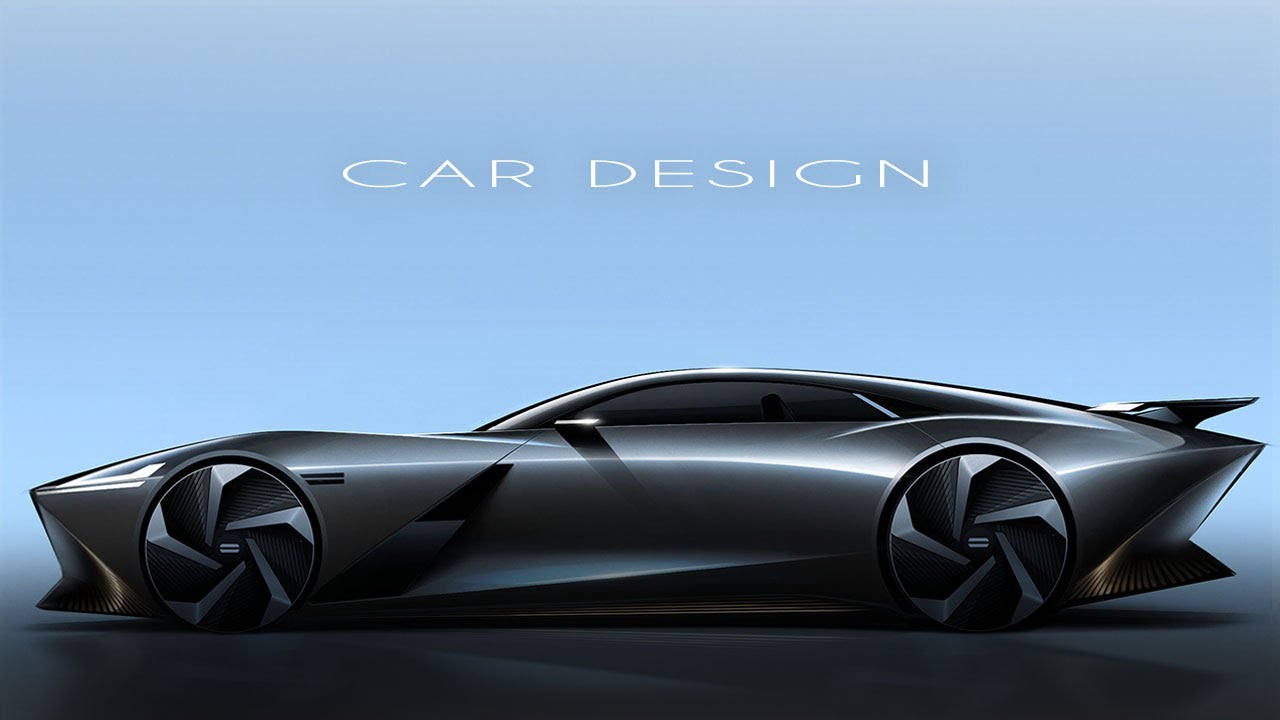 Car design / side view / Photoshop rendering