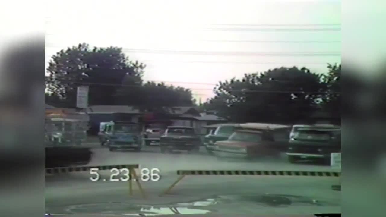 1986: Fans race for pole position of the North 40 parking lot