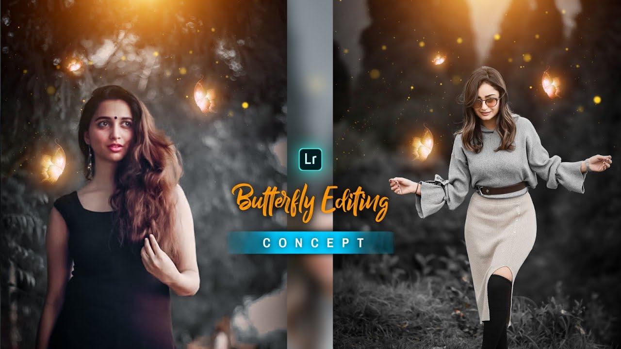 Butterfly Concept Photo Editing||Lightroom Editing Background change||Picsart Editing||Saha Social