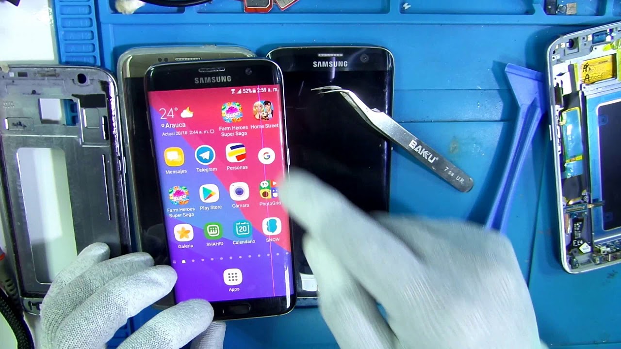 recomendación para técnicos sobre pantalla samsung s7 edge y similares