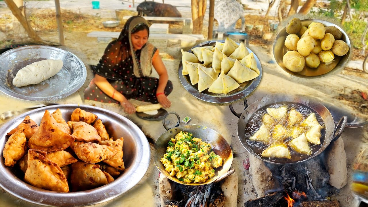 खेत के ताजे आलू से बनाया घर पर एकदम आसान तरीके से खस्ता समोसे खाने में इतने स्वादिस्ट बच्चे चट कर गए