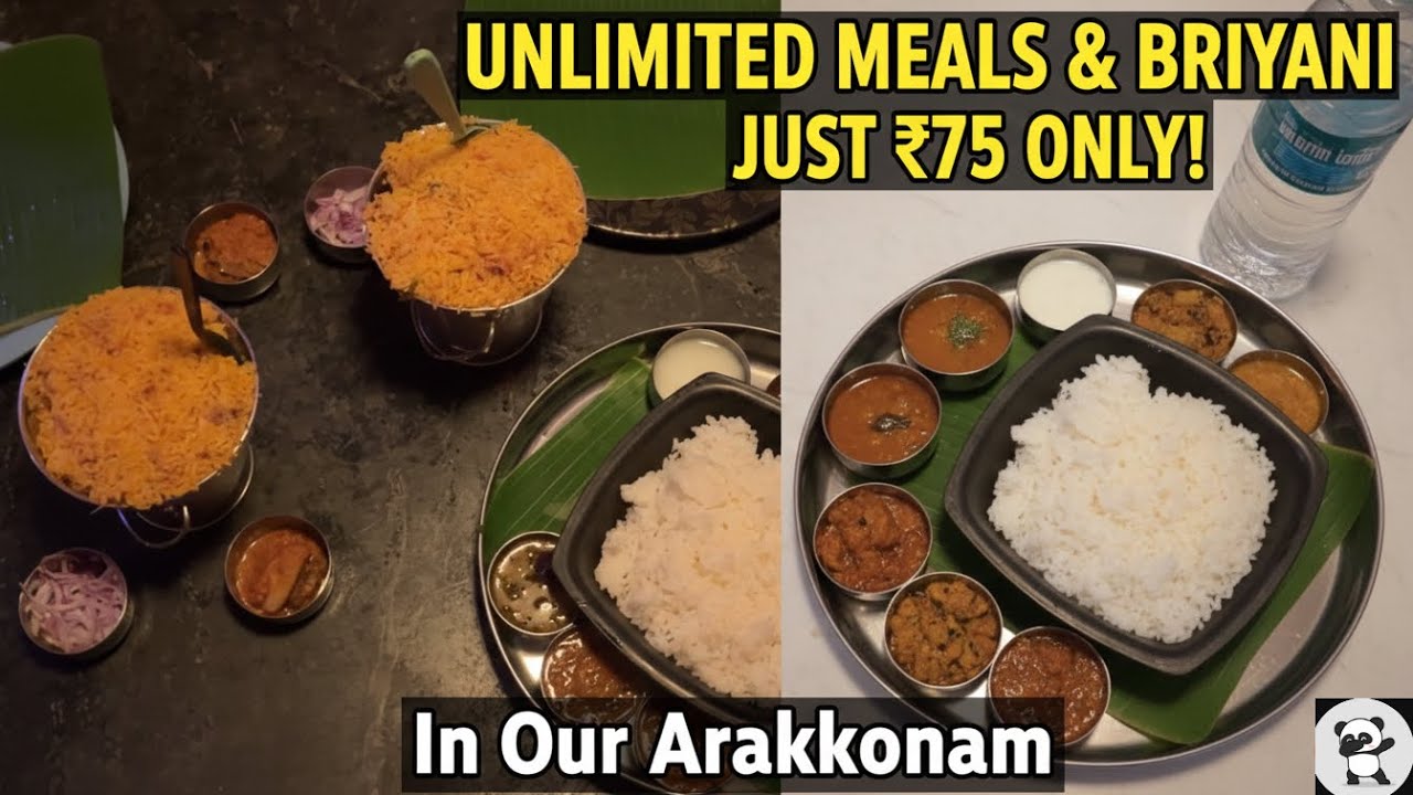 Just at 75rs Unlimited Virundhu - அரக்கோணம் unlimited meals #arakkonam #unlimitedmeals #briyanilover