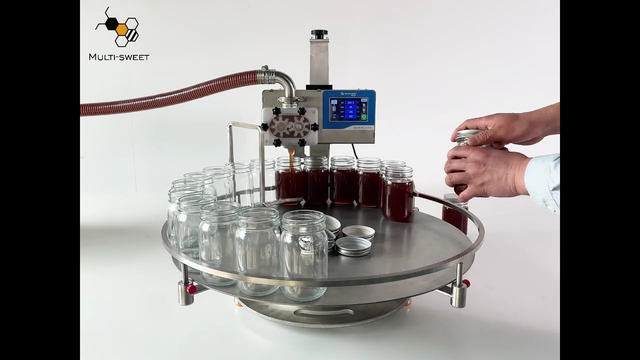 500g Honey Filling Process | Honey Jar Filling in Action#machine #honeyfillingmachine #factory