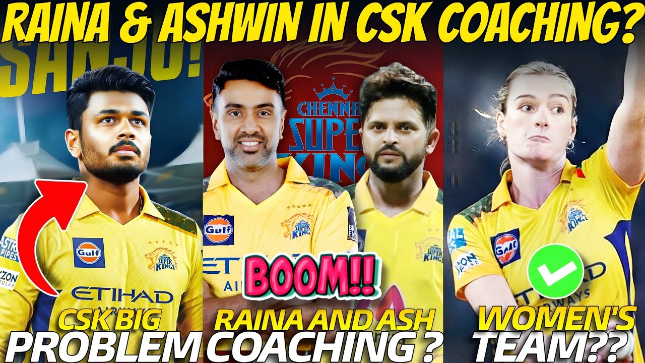 Suresh Raina And Ravi Ashwin in CSK Coaching Staff ? 🤔🚨 | CSK in Women's IPL 🥳 | CSK News ✅