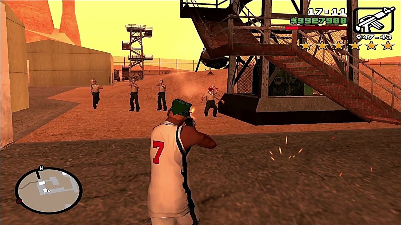 GTA SAN ANDREAS Restricted Police Area Army Base Rampage