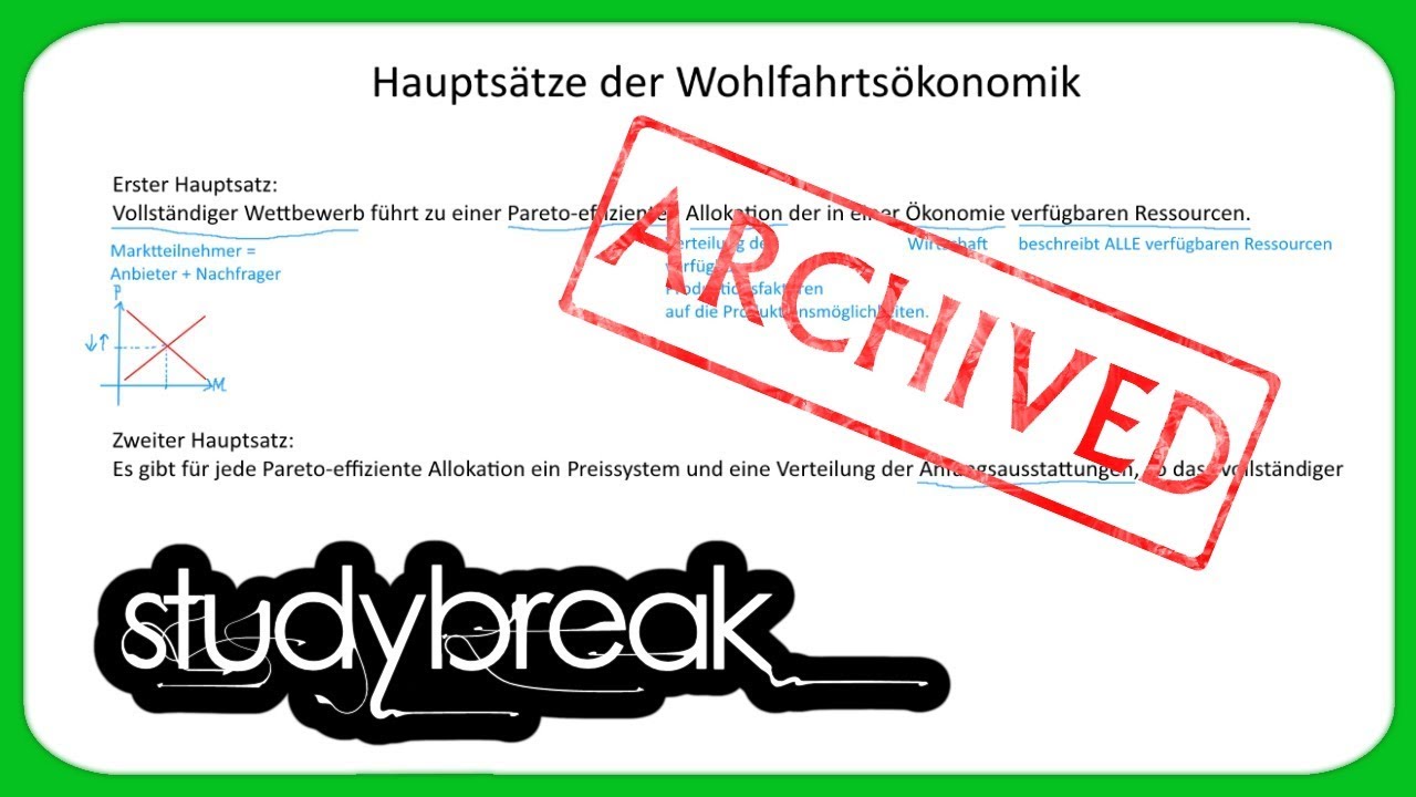 [ARCHIVIERT] Haupts&auml;tze der Wohlfahrts&ouml;konomik, Allokation | Volkswirtschaftslehre