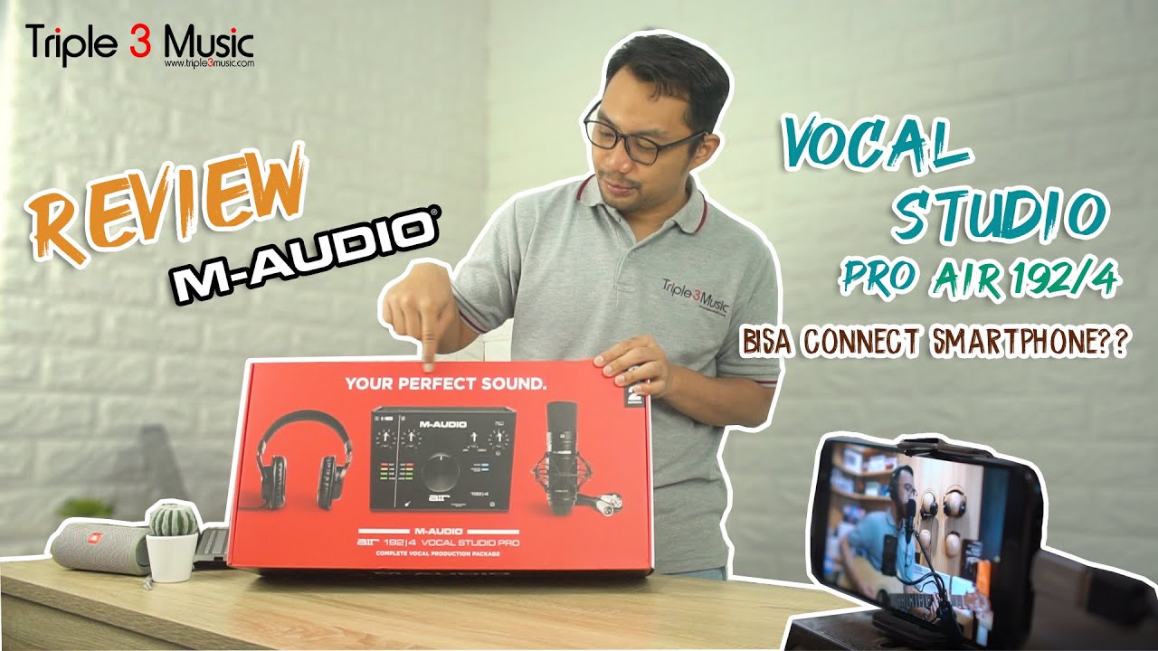 Review M-Audio AIR 192/4 Vocal studio pro paket recording lengkap yang bisa rekam di smartphone