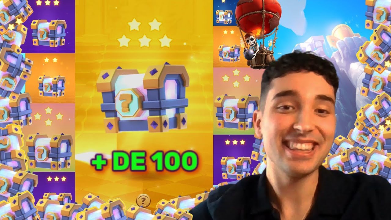 ABRO MÁS DE 100 COFRES DE LA SUERTE DE CLASH ROYALE!!