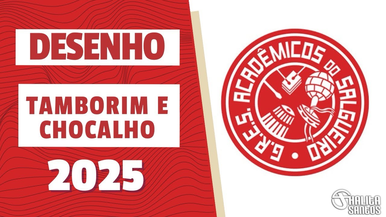 Desenho Tamborim e Chocalho - Salgueiro 2025