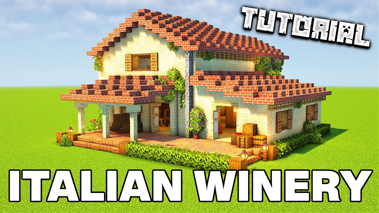 How To Build An Italian Winery | Minecraft Tutorial