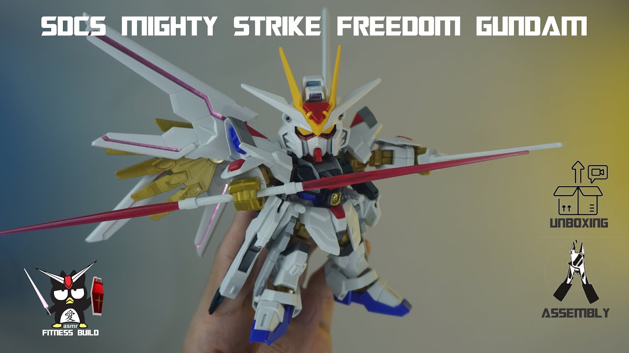 SDCS Mighty Strike Freedom Gundam | ASMR Build | Fitness Build | Model Kit by Bandai
