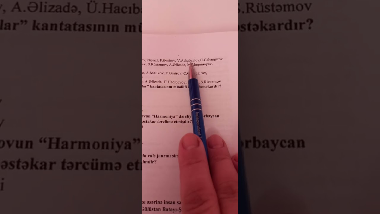 DİM və MİQ hazırlıqları üçün  Azərbaycan musiqi ədəbiyyatı  testi.