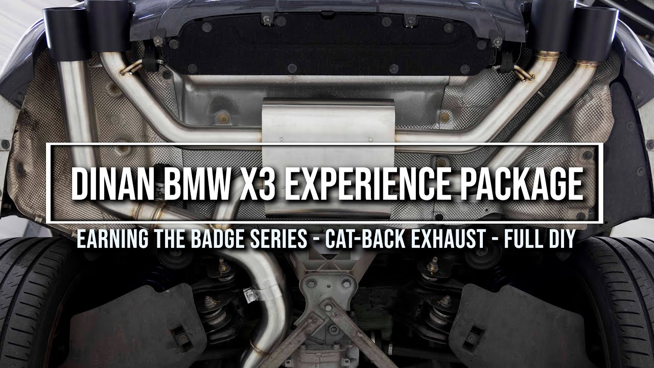 The Dinan exhaust wakes up your BMW X3 - Easy DIY and badge worthy!