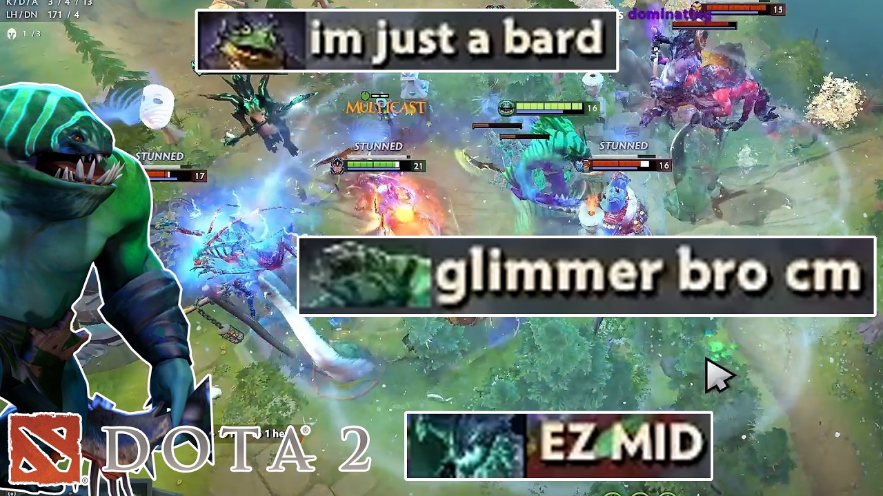 Tanky Tidehunter Teaches CM a Lesson! 🍉 | Aggressive Offlane Aggro (Dota 2 Low Tier Madness)