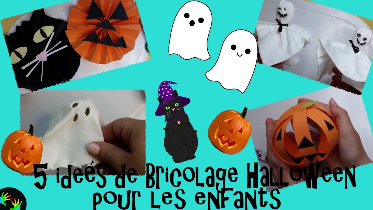 5 idées de Bricolage pour Halloween/Activité Halloween pour les enfants