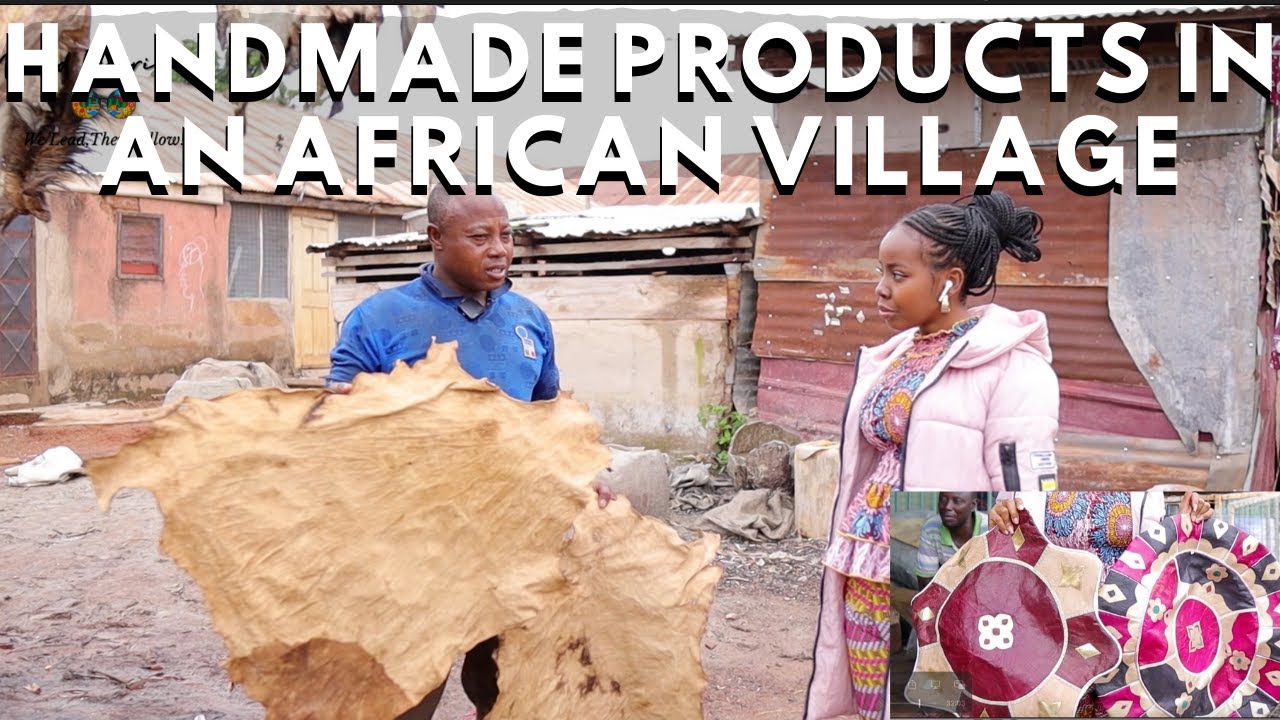 HANDMADE IN AFRICA PRODUCTS IN GHANA | GOAT SKIN LEATHER TANNARY IN TAMALE