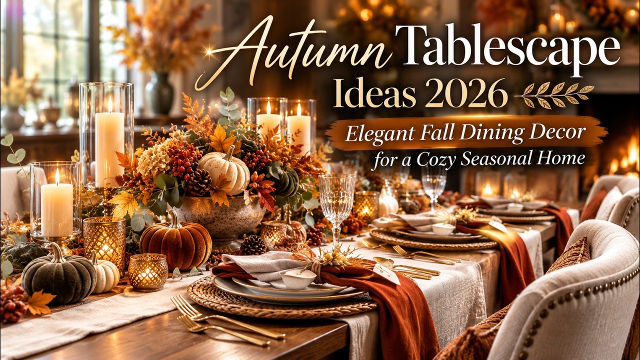 Autumn Tablescape Ideas 2026 🍂 Elegant Fall Dining Decor for a Cozy Seasonal Home
