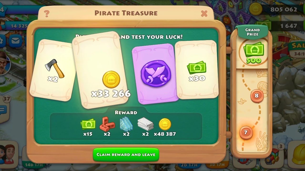 Township pirate treasure event