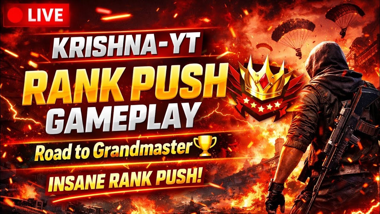 Rank Push to Grandmaster 🏆with Krishna-YT