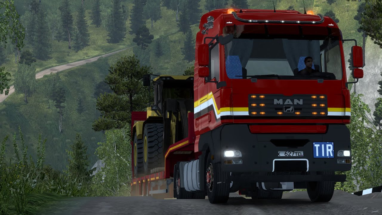 1019 / ETS 2 V1.45 / Суровая Россия Забайкалье R1 / MAN TGA / Алзамай - Бородино.