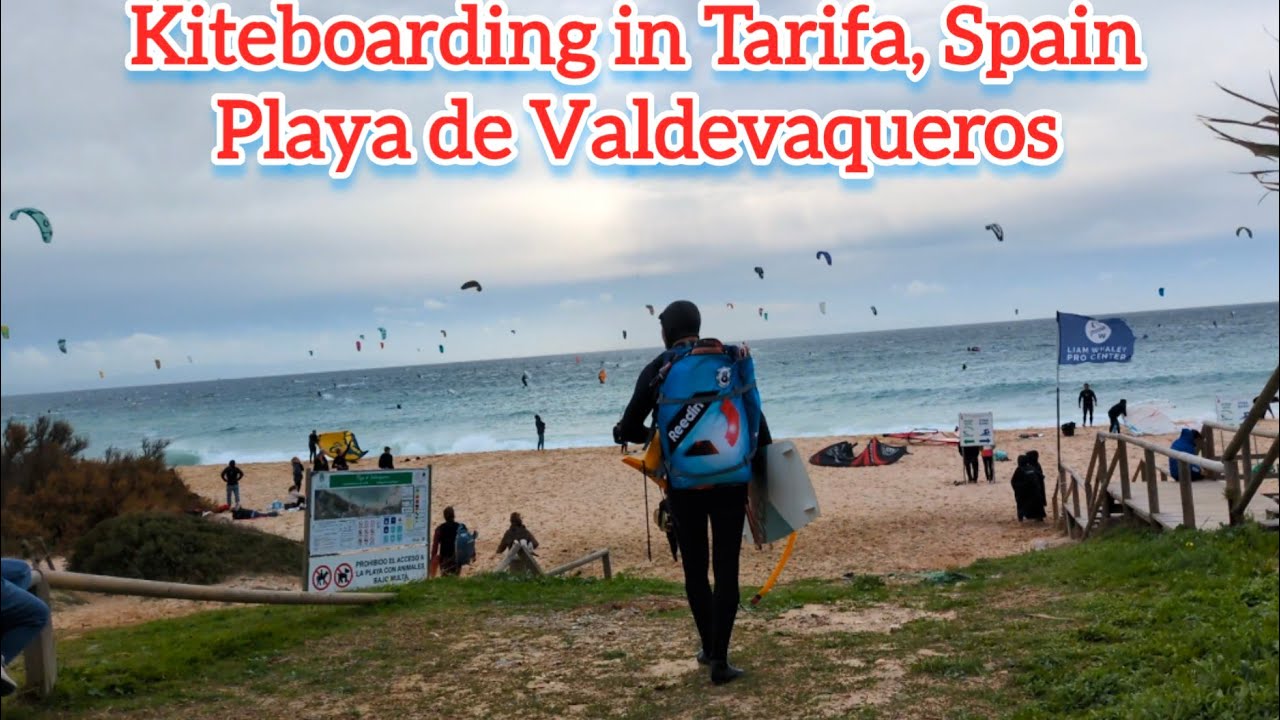 Wavy Day Kiteboarding in Tarifa Spain - Playa de Valdevaqueros  DAY 2 #kiteboardarifa #kiteboard