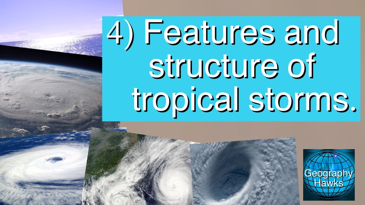 4) Features and structure of tropical storms. Powered by @GeographyHawks