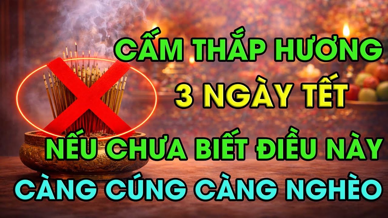 5 Sai Lầm Thắp Hương Ngày Tết Khiến Gia Đạo Bất An – Càng Cúng Càng Nghèo