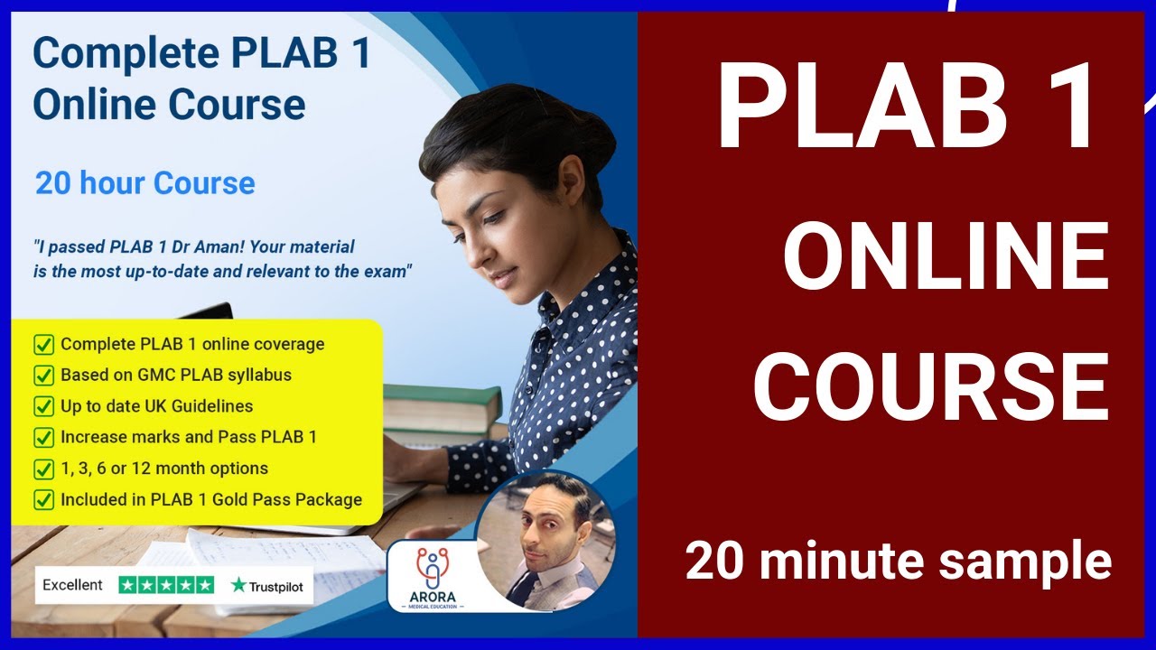 PLAB 1 Online Course Free 20 minute sample | Pass PLAB 1 Exam | Arora Medical Education