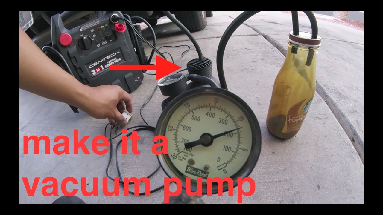 [DUAL USE] modified TIRE INFLATOR into vacuum pump&radic; Fix it Angel
