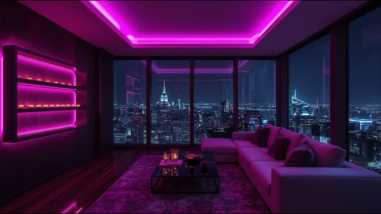 Rainy Morning Routine: Planning Your Success in a Luxury Miami Penthouse with Refreshing Lofi Rain