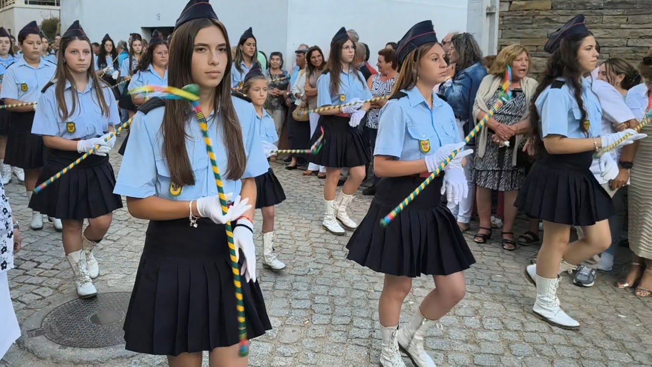 Paços de Ferreira Volunteer Firefighters Fanfare. Saint Tiago Party. Andrães, Vila Real, Portugal