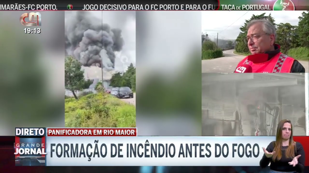 Abril2024-Incêndio em panificadora de Rio Maior - 4º Direto