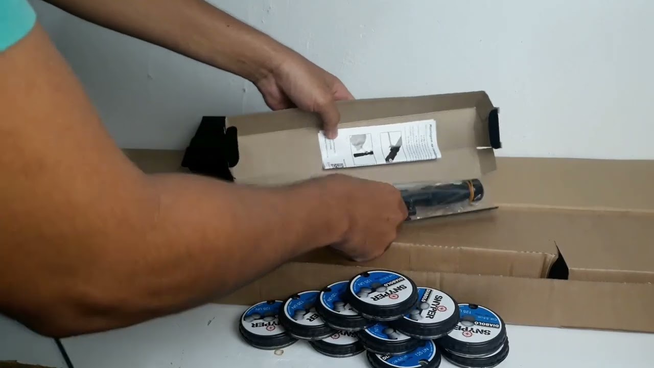 umboxing kit completo da carabina de gás ram cbc 5.5mm jade mais nitro, o melhor custo benefício ML