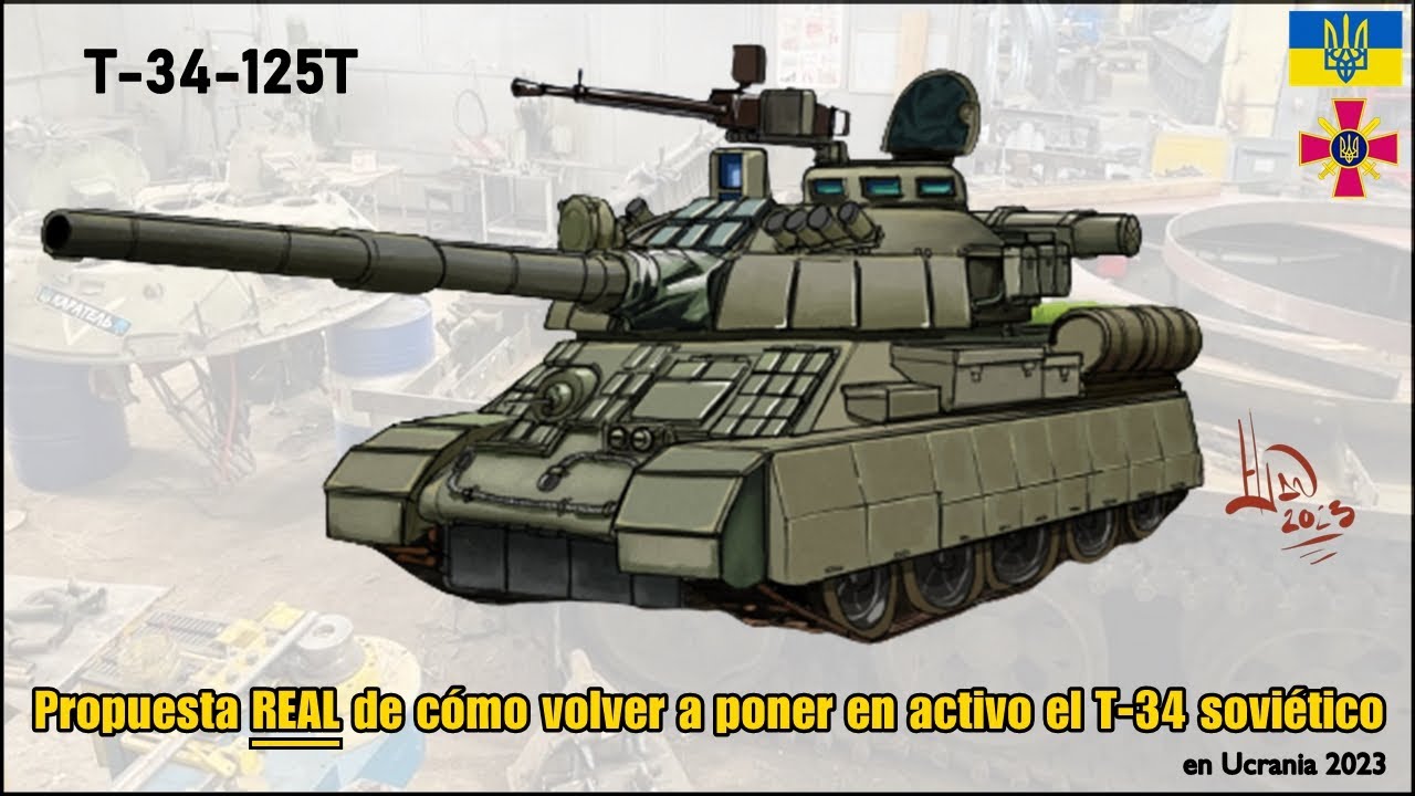 T-34-125 T: Propuesta REAL de cómo se podría MODERNIZAR y volver a poner en activo una leyenda.