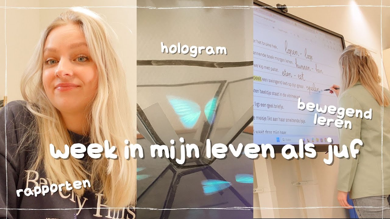 hologram maken en bewegend leren taalles - juffenvlog