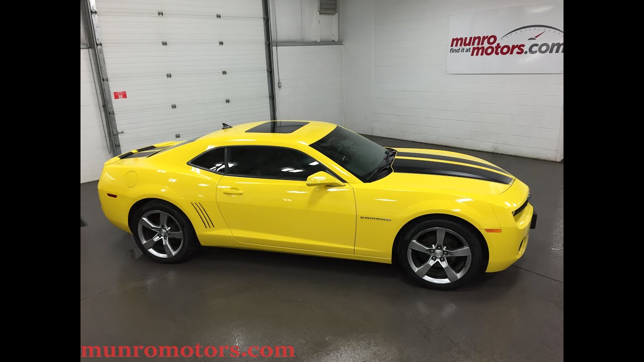 2010 Camaro Bumble Bee 6 speed Yellow SOLD Munro Motors