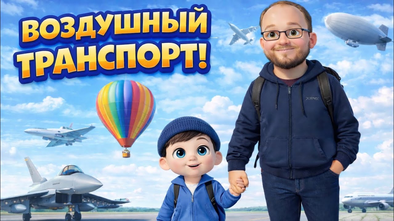 Учим Воздушный Транспорт 🚁 Мультик для детей. 