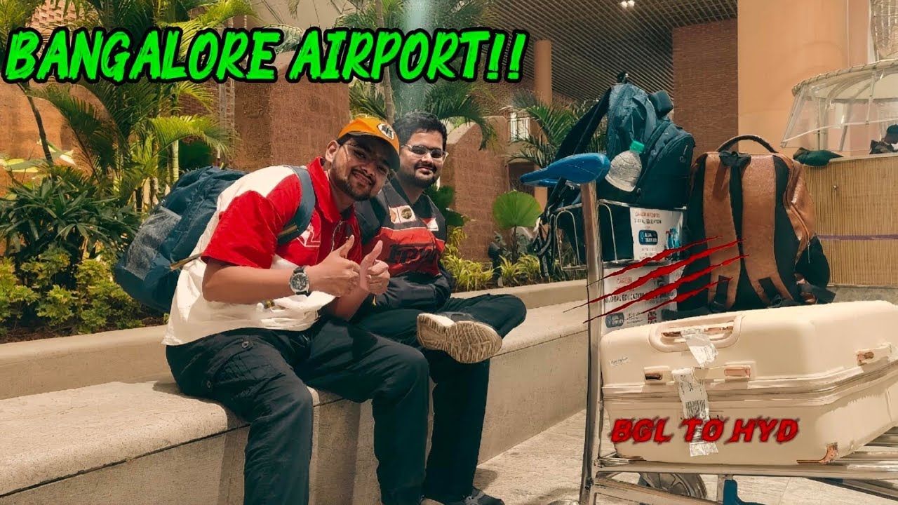MYS TO BLR TO HYD 🛫 || 🔝 3RD BEST 🥳AIRPORT IN INDIA 
