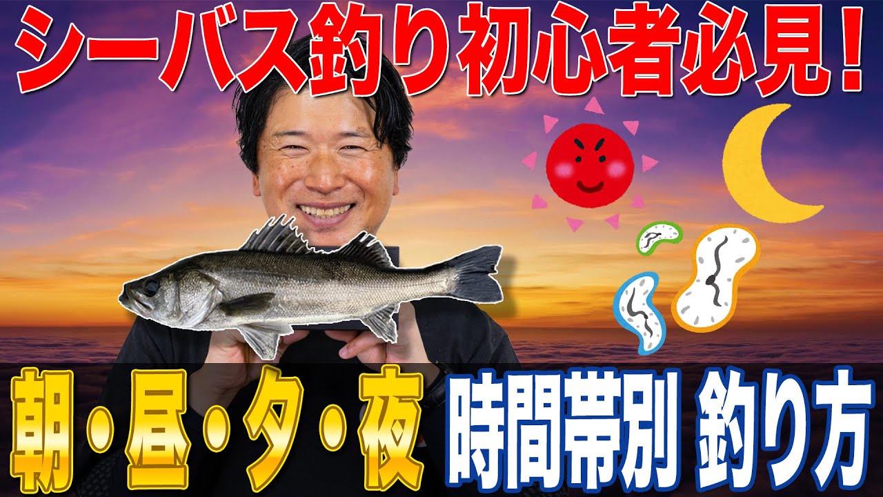 【朝・昼・夕・夜】時間帯別 シーバスの釣り方！時間帯別の戦略で攻略！オヌマンのシーバス塾