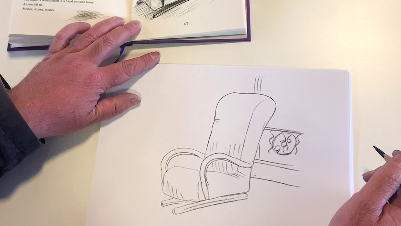Chris Riddell reads (and draws) I Can't Remember What We Talked About