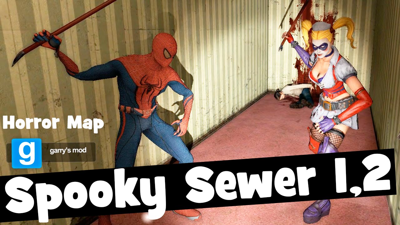 GMod. Horror Map. Spooky Sewer 1,2!