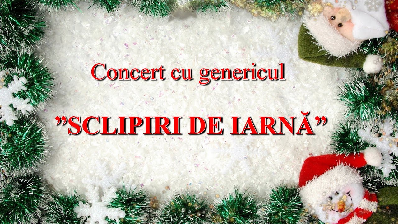 Scoala de Arte Glodeni - SCLIPIRI DE IARNĂ